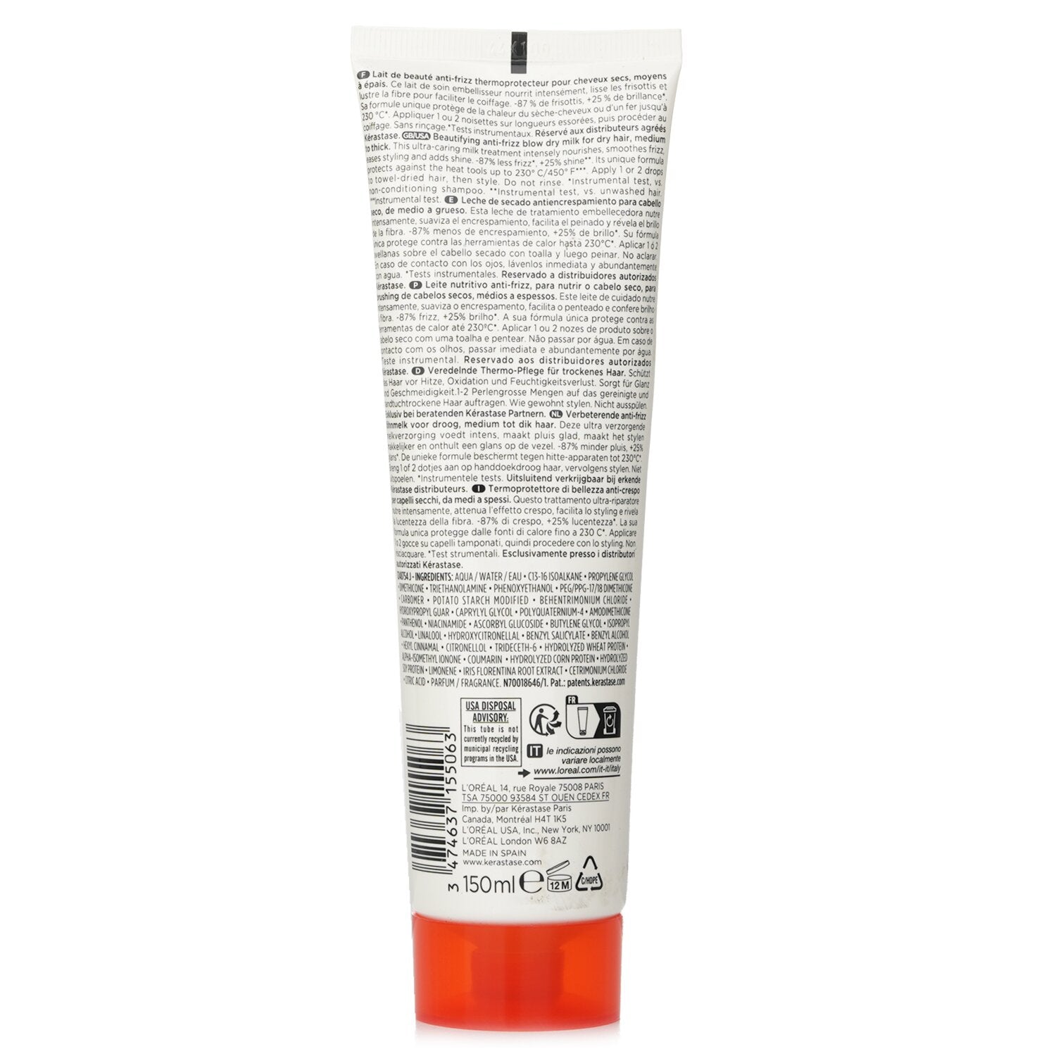Kerastase Nutritive Nectar Thermique Beautifying Anti Frizz Blow Dry Milk (Dry H