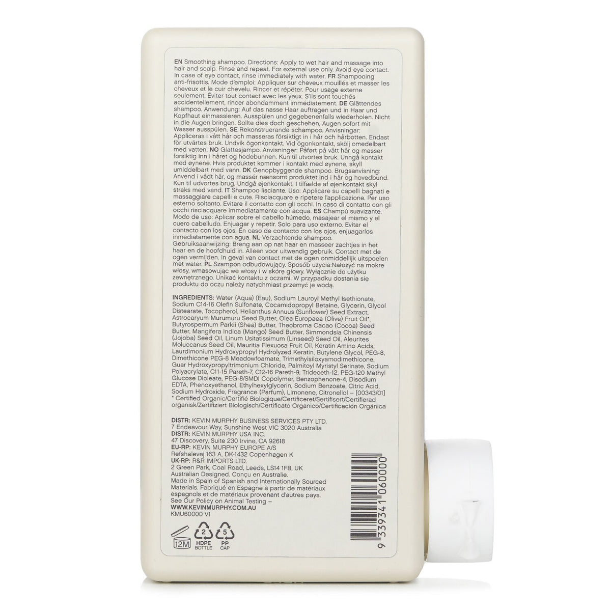 Kevin.Murphy Smooth.Again.Wash (Smoothing Shampoo - For Thick, Coarse Hair)