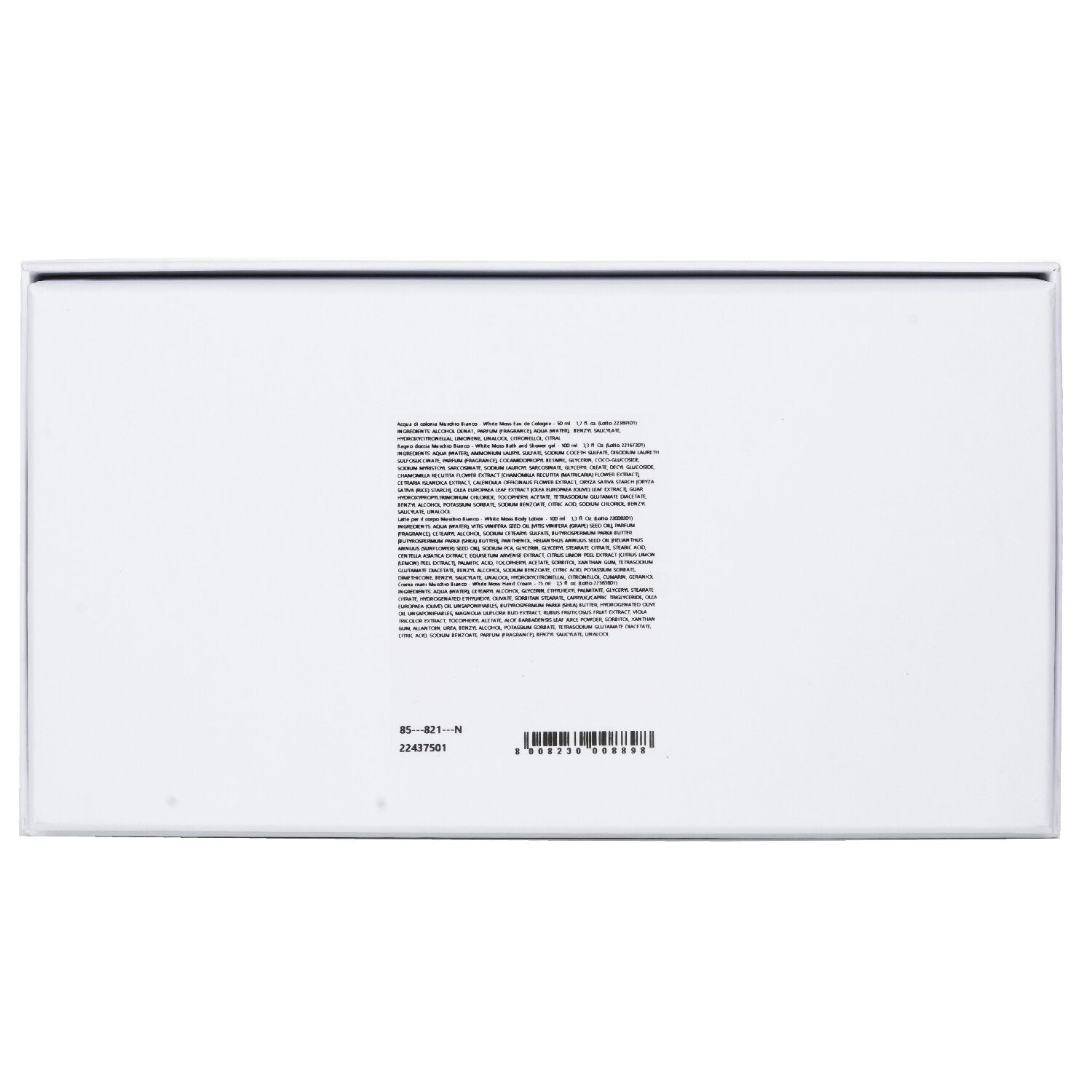 Acca Kappa White Moss Gift Set: 1x Eau De Cologne Spray 50ml, 1x Shower Gel 100m