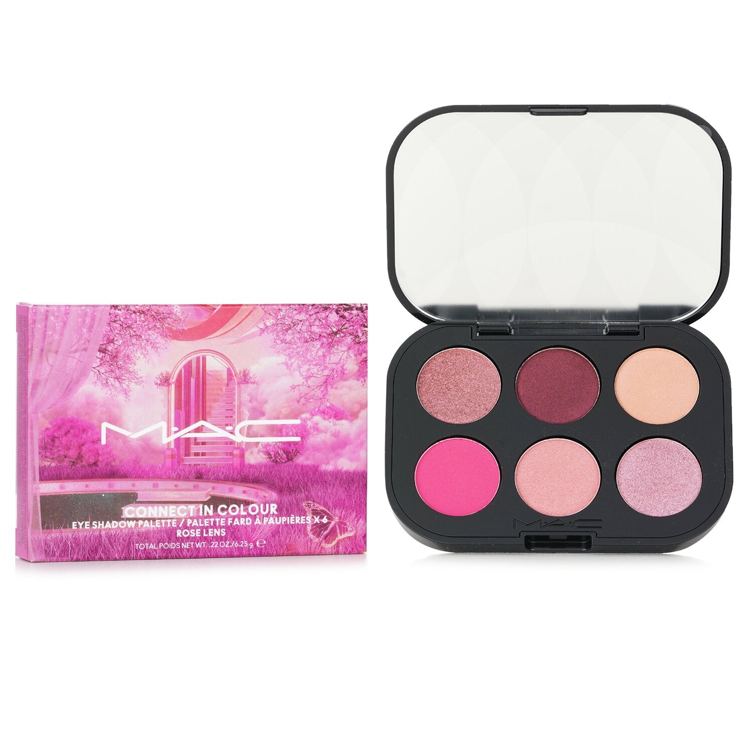 MAC Connect In Colour Eye Shadow (6x Eyeshadow) Palette - # Rose Lens 6.25g/0.22