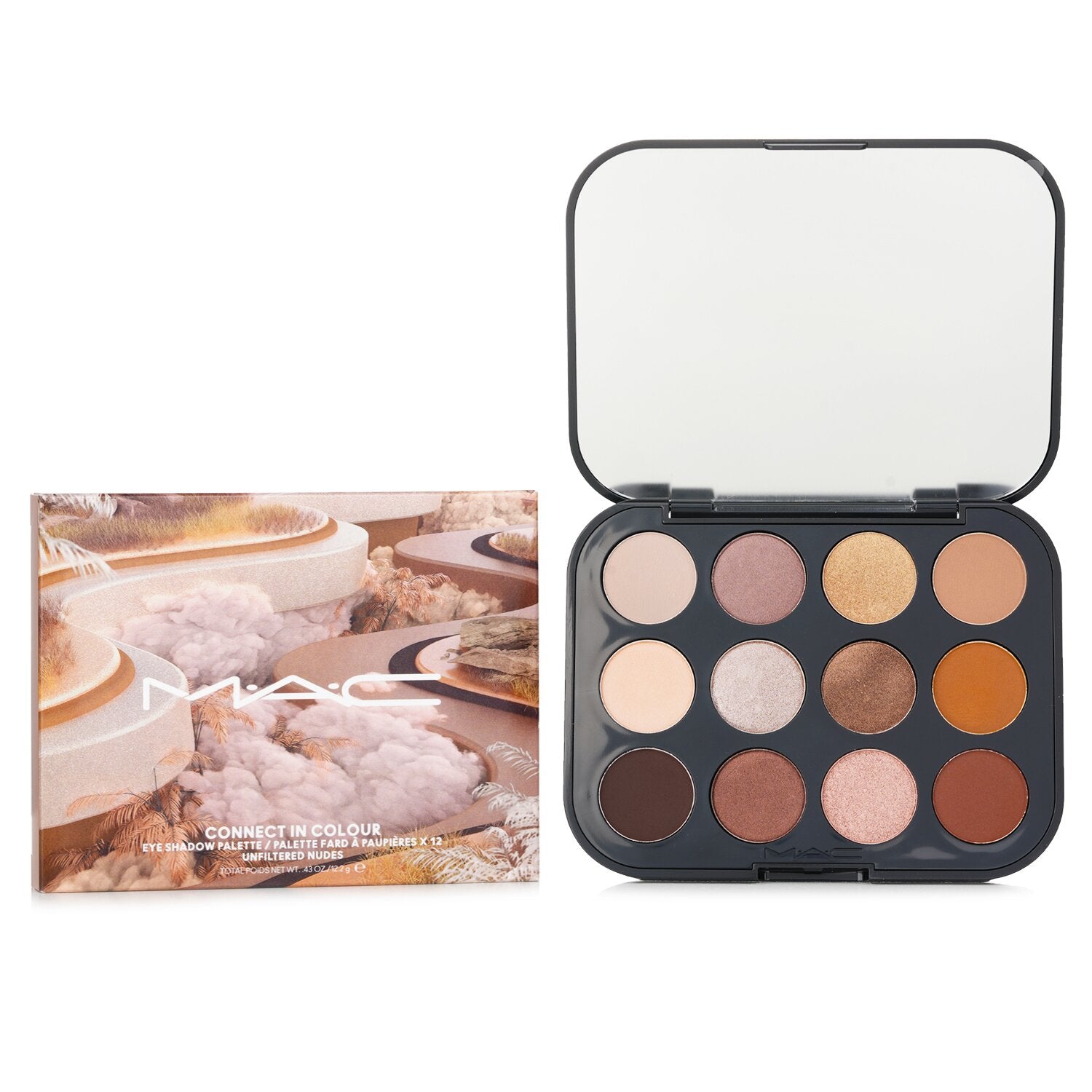 MAC Connect In Colour Eye Shadow (12x Eyeshadow) Palette - # Unfiltered Nudes 12
