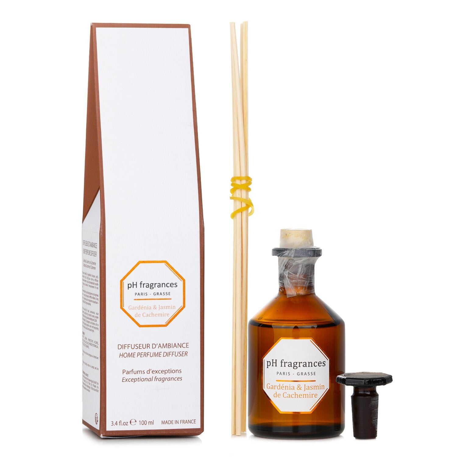 pH fragrances Home Perfume Diffuser Gardenia & Jasmin de Cachemire 100ml/3.4oz