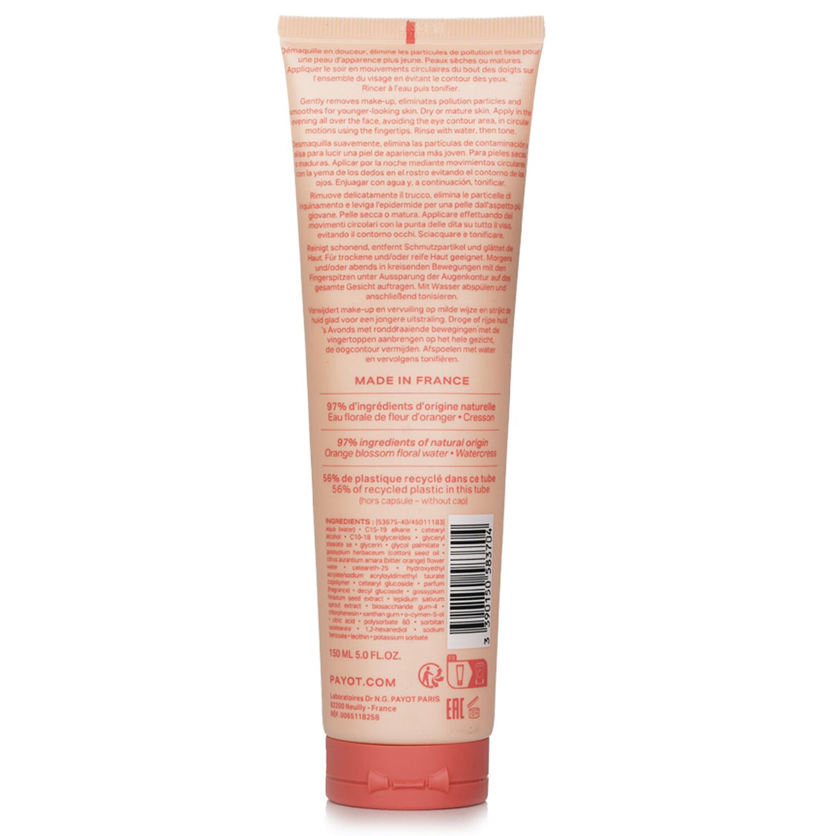 Payot Nue Rejuvenating Cleansing Micellar Cream  150ml/5oz