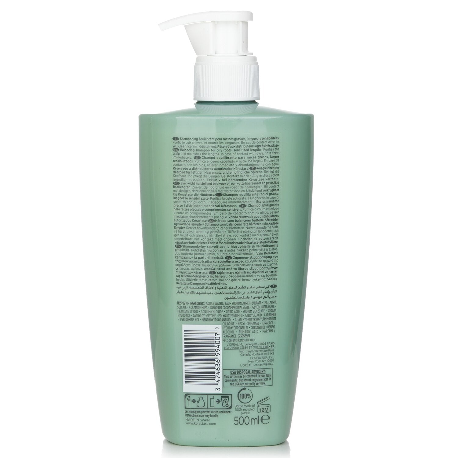 Kerastase Specifique Bain Divalent Balancing Shampoo (Oily Roots, Sensitized Len