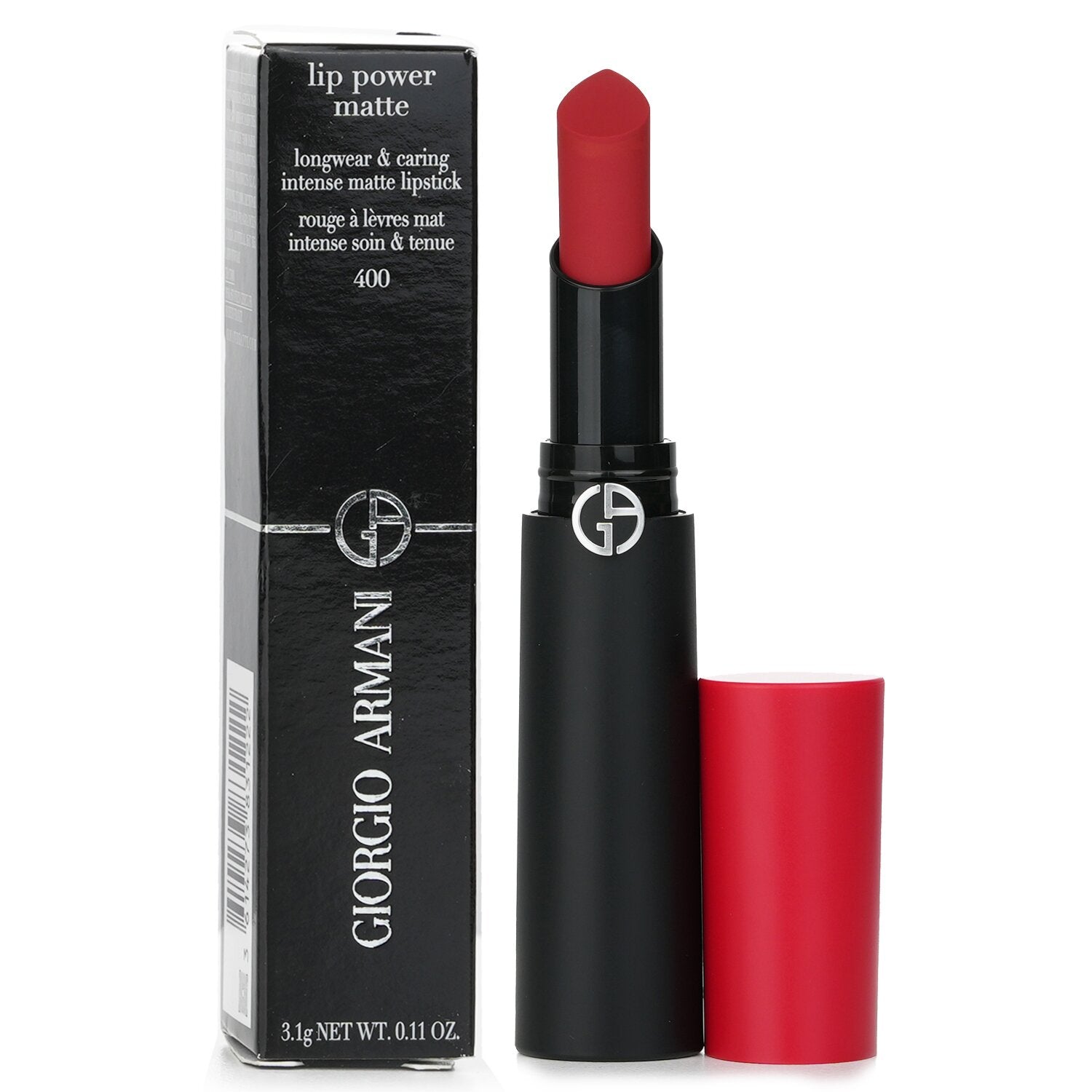 Giorgio Armani Lip Power Matte Longwear & Caring Intense Matte Lipstick - # 400