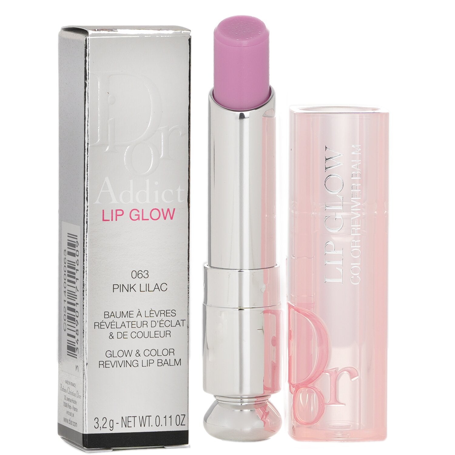 Christian Dior Dior Addict Lip Glow & Colour Reviving Lip Balm # 063 Pink Lilac