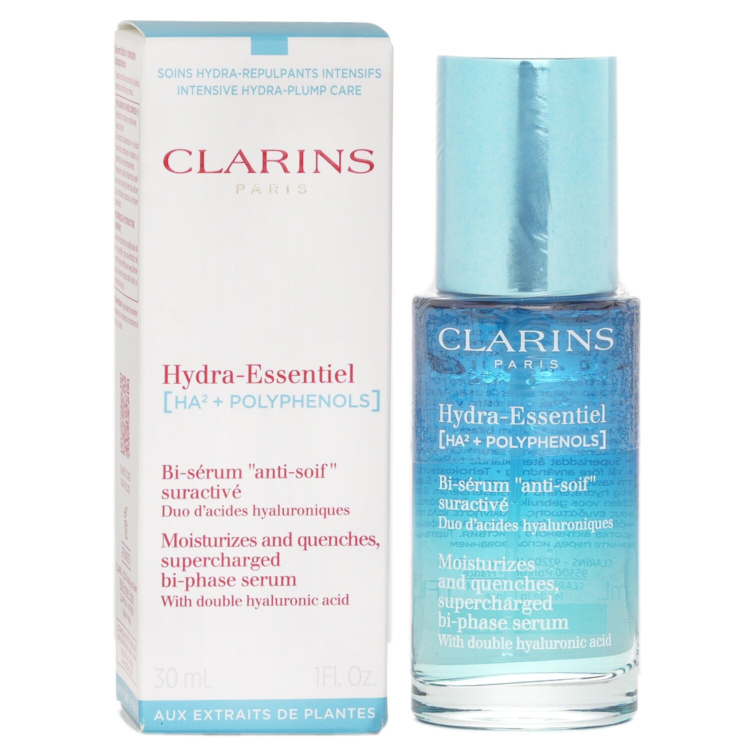 Clarins Hydra Essentiel Moisturizes And Quenches, SuperCharged Bi Phase Serum 30