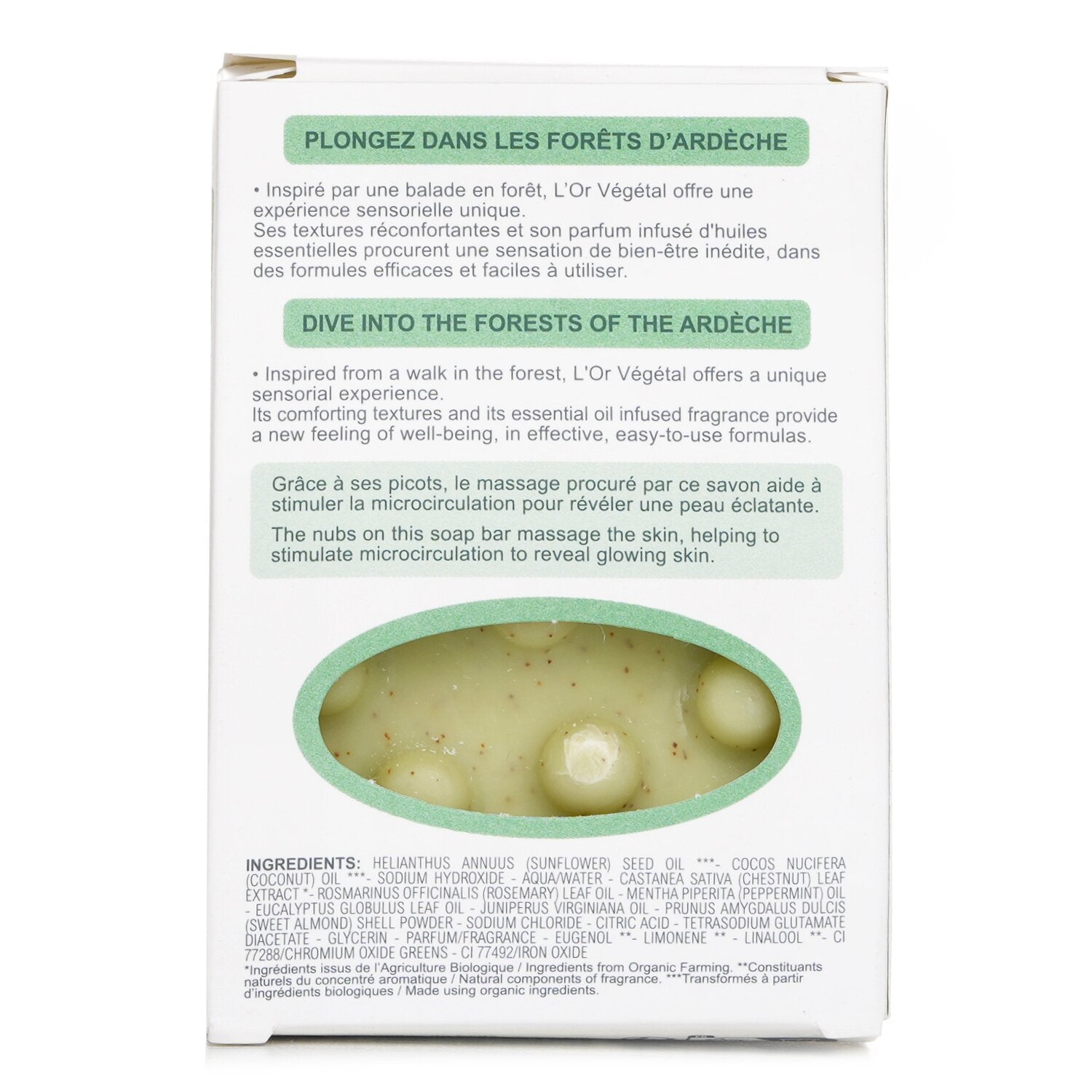 Melvita L'Or Vegetal Organic Exfoliating Smoothing Body Soap 125g/4.4oz
