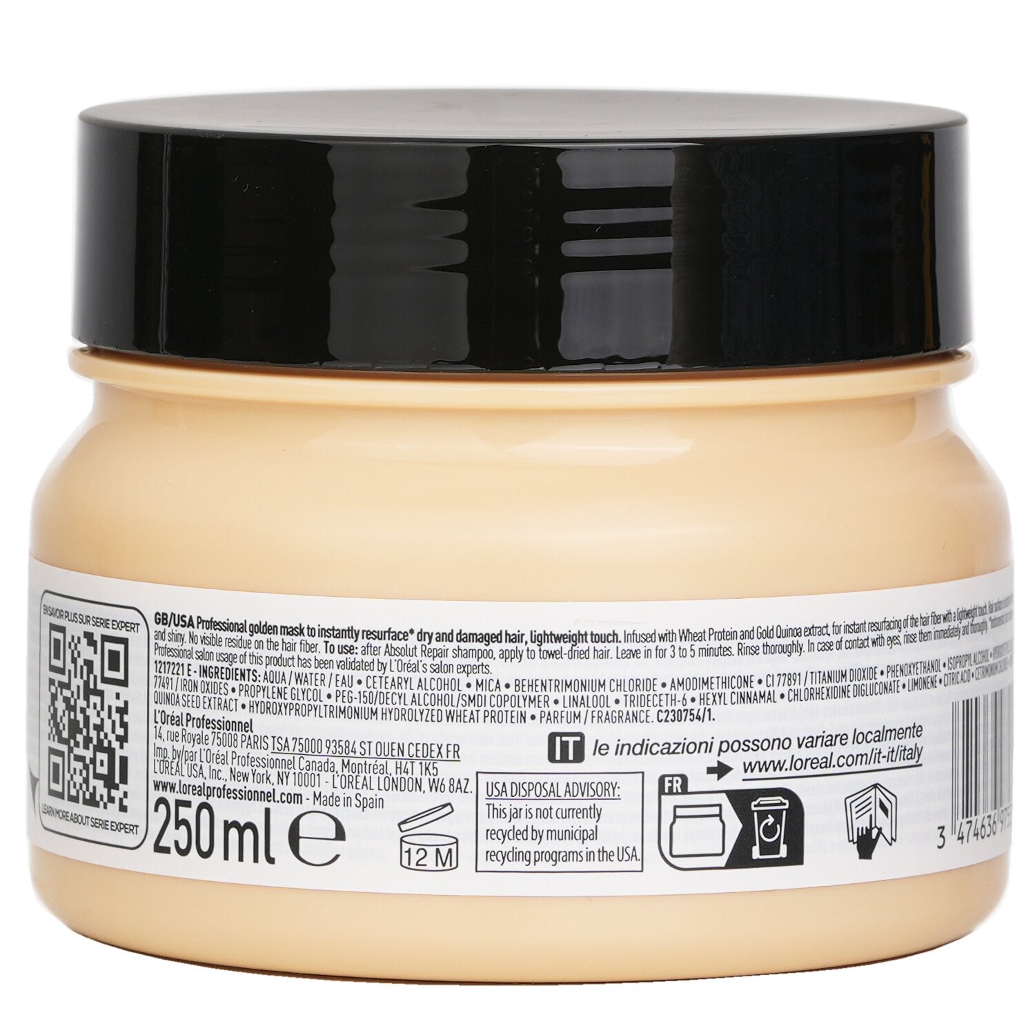 L'Oreal Serie Expert Absolut Repair Golden Protein + Gold Quinoa Professional Ma