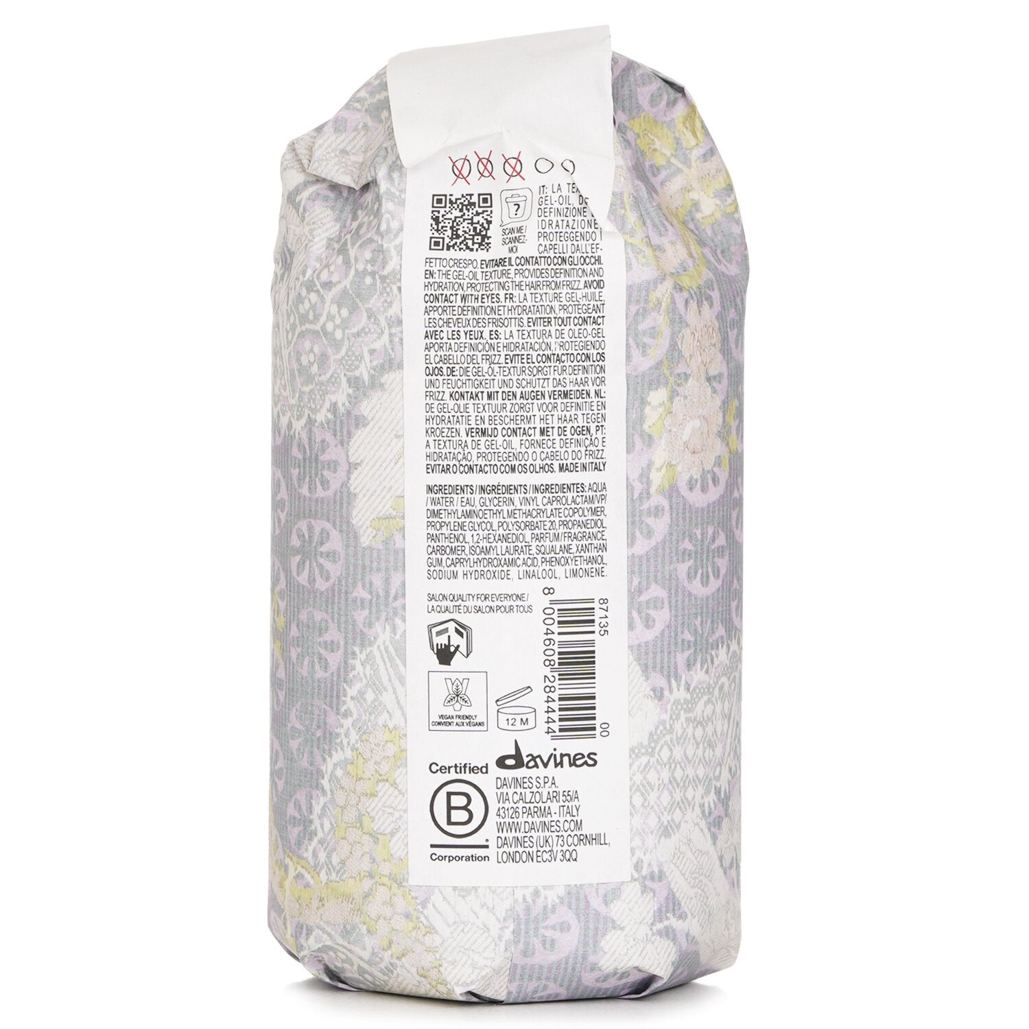 Davines More Inside Curl Gel Oil For Extra Curly Hair 250ml