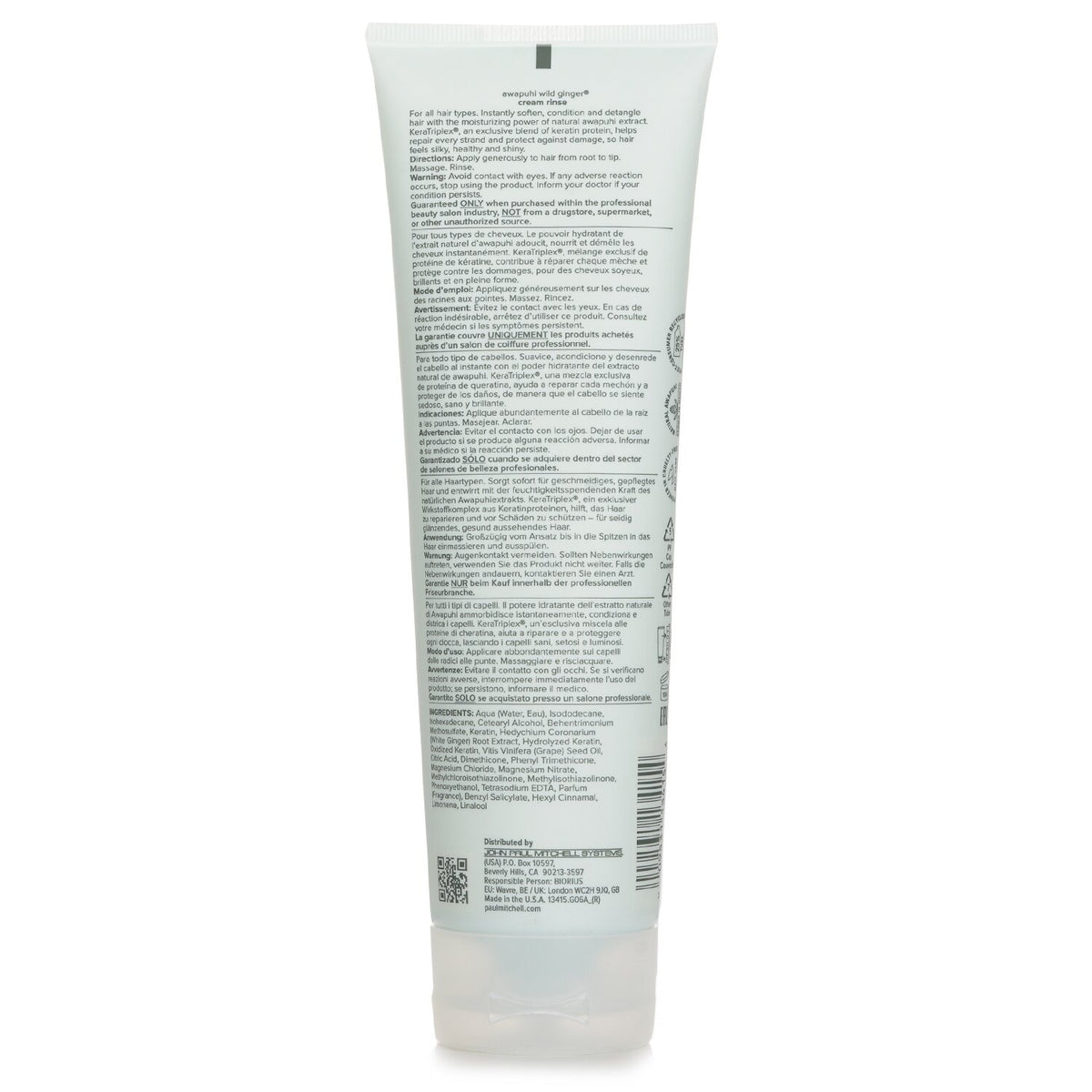 Paul Mitchell Awapuhi Wild Ginger Repair Cream Rinse  250ml