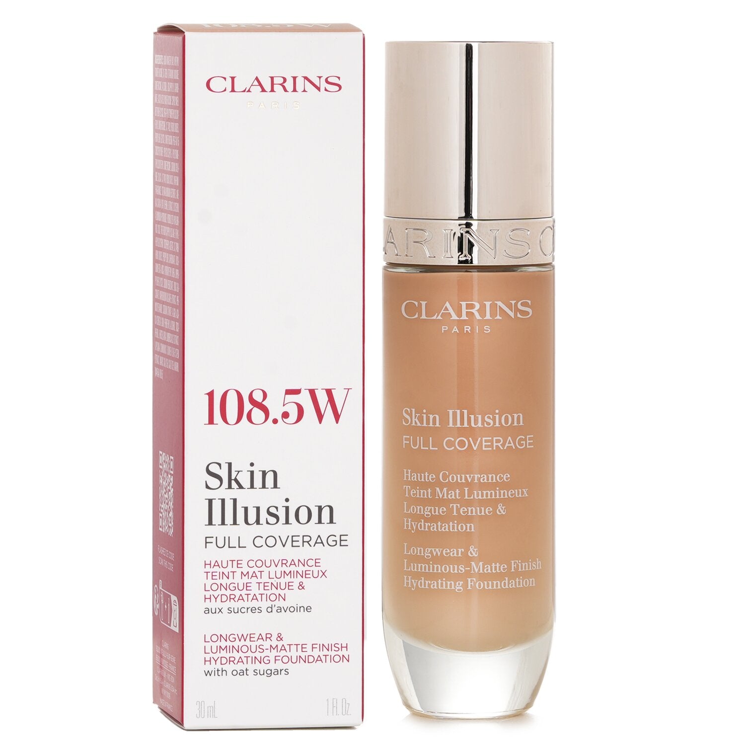 Clarins Skin Illusion Full Coverage Foundation - # 108.5W 30ml