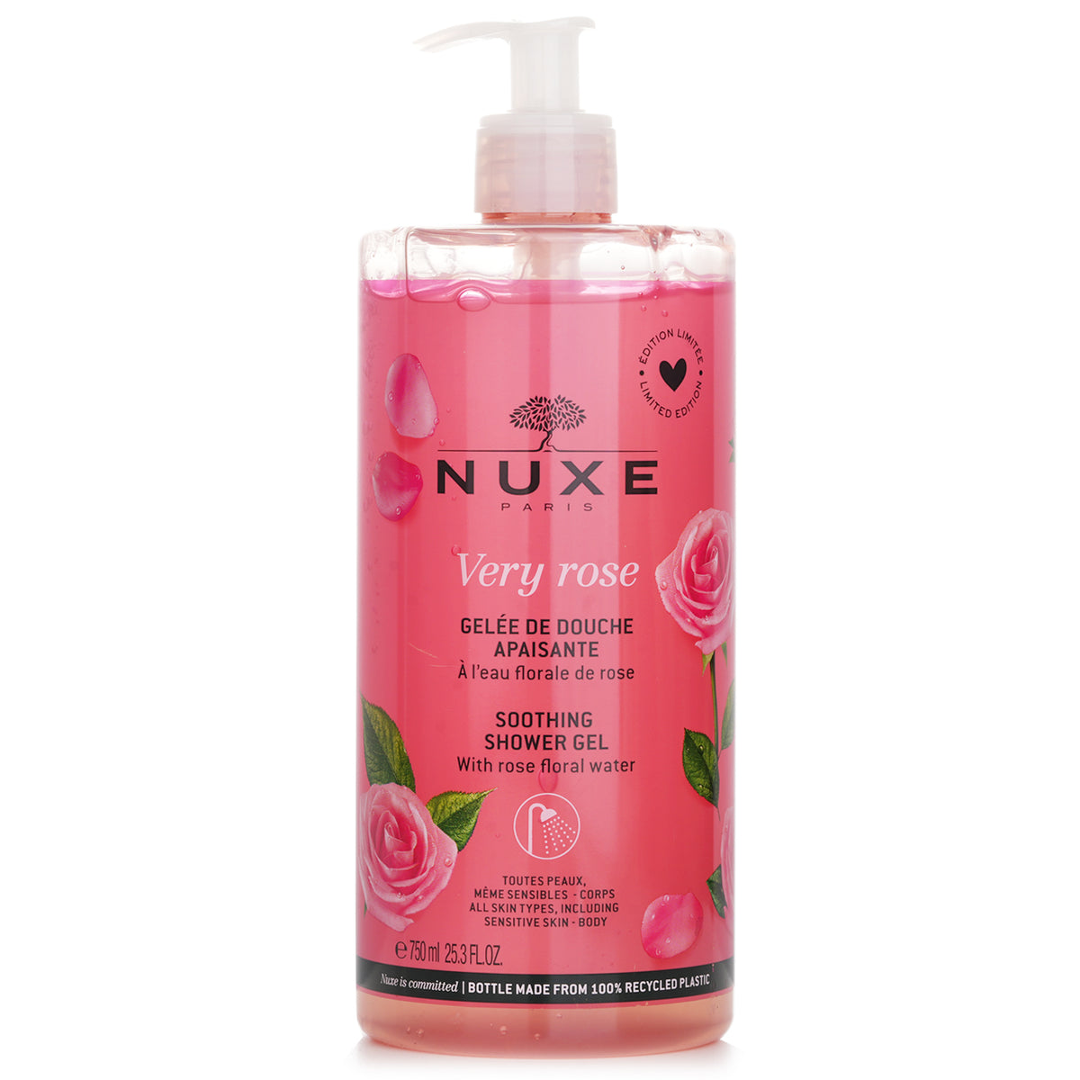 Nuxe Very Rose Soothing Shower Gel  750ml/25.3oz