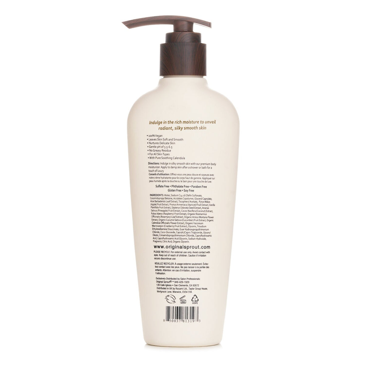 Original Sprout Luscious Island Body Moisturizer  236ml/8oz