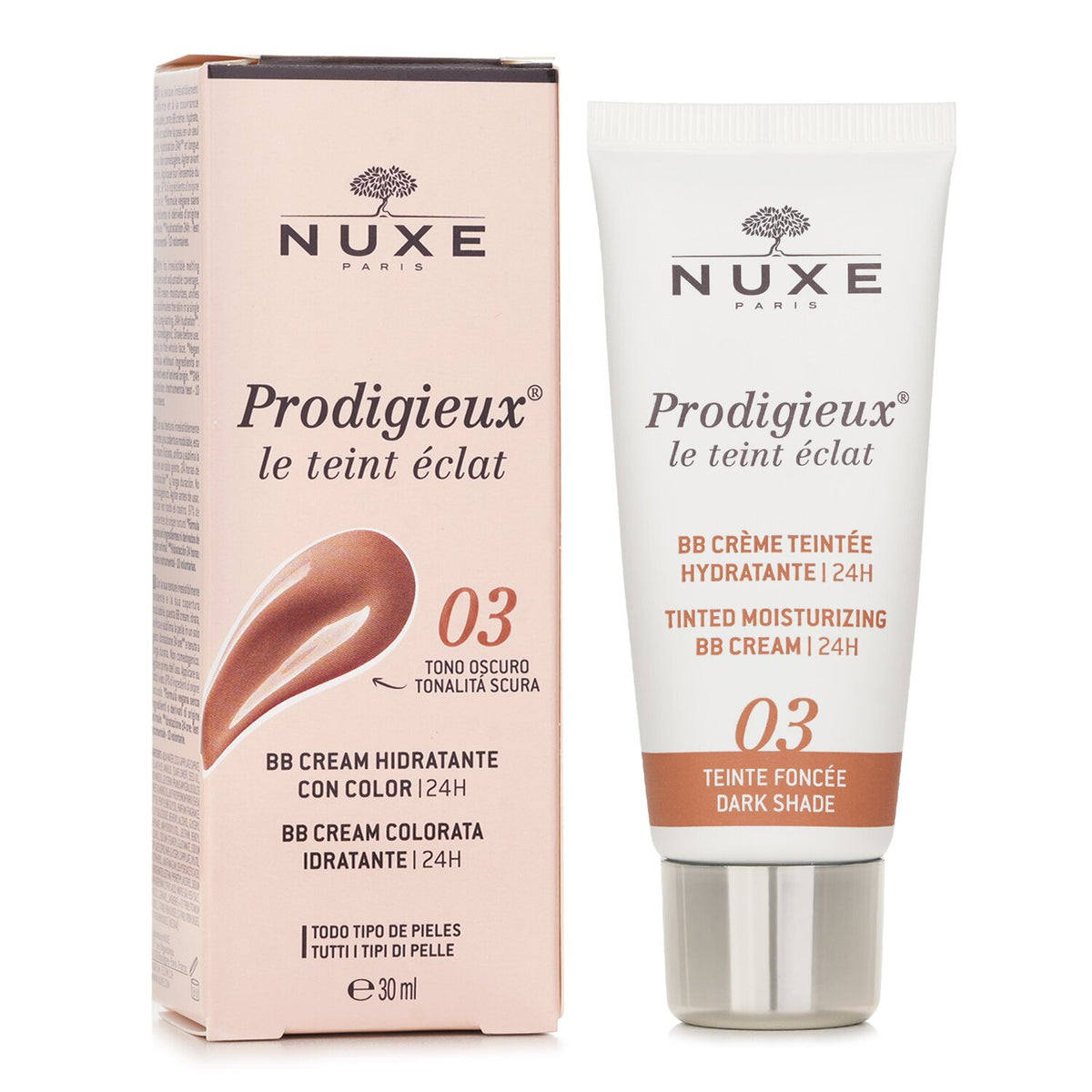 Nuxe Teint Eclat Prodigieux Tinted Moisturising Bb Cream - # 03 Dark  30ml