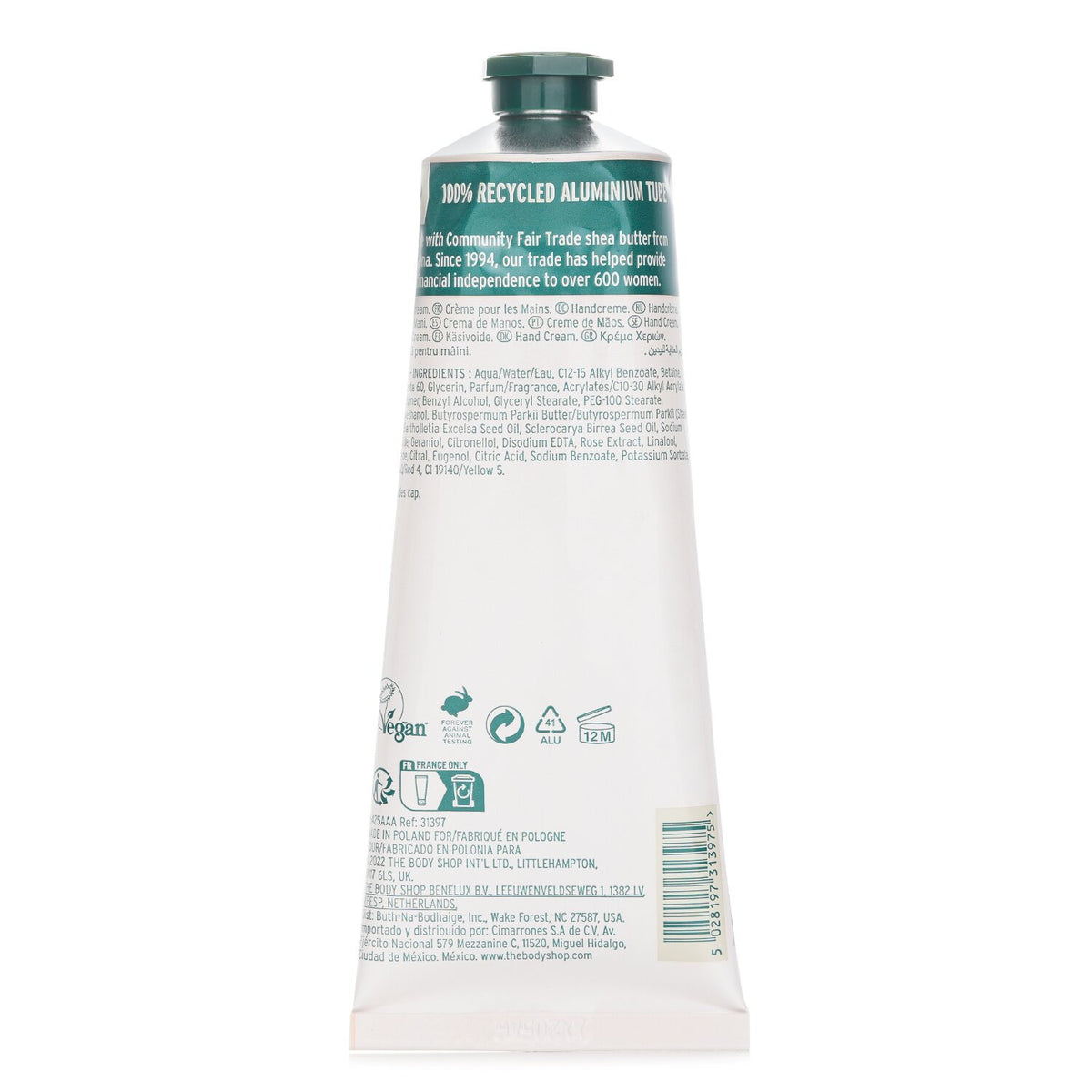 The Body Shop British Rose Hand Cream  100ml