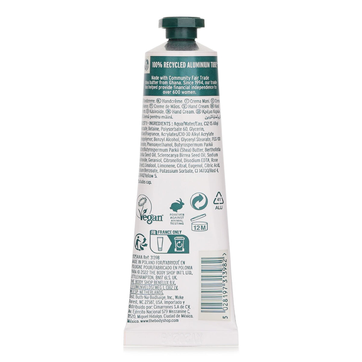 The Body Shop British Rose Hand Cream  30ml