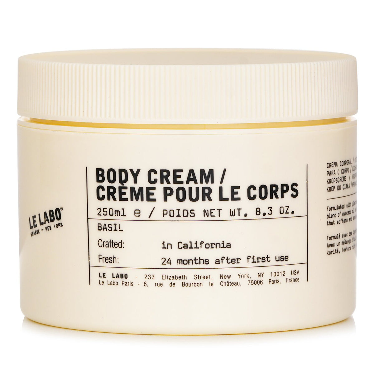 Le Labo Basil Body Cream  250ml
