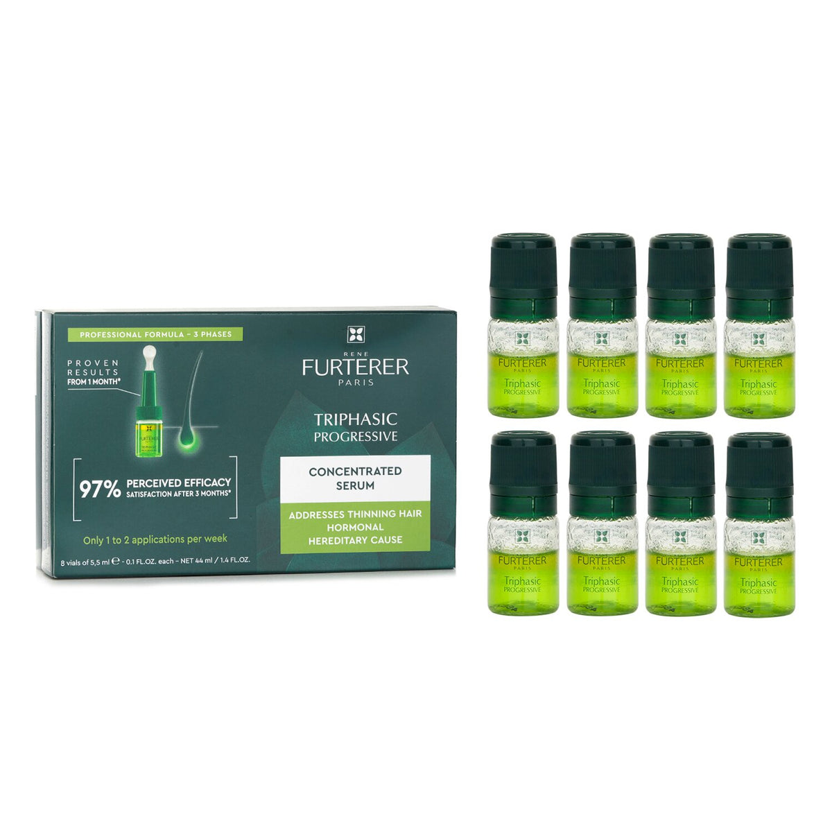 Rene Furterer Progressive Concentrated Serum  8 x5.5ml