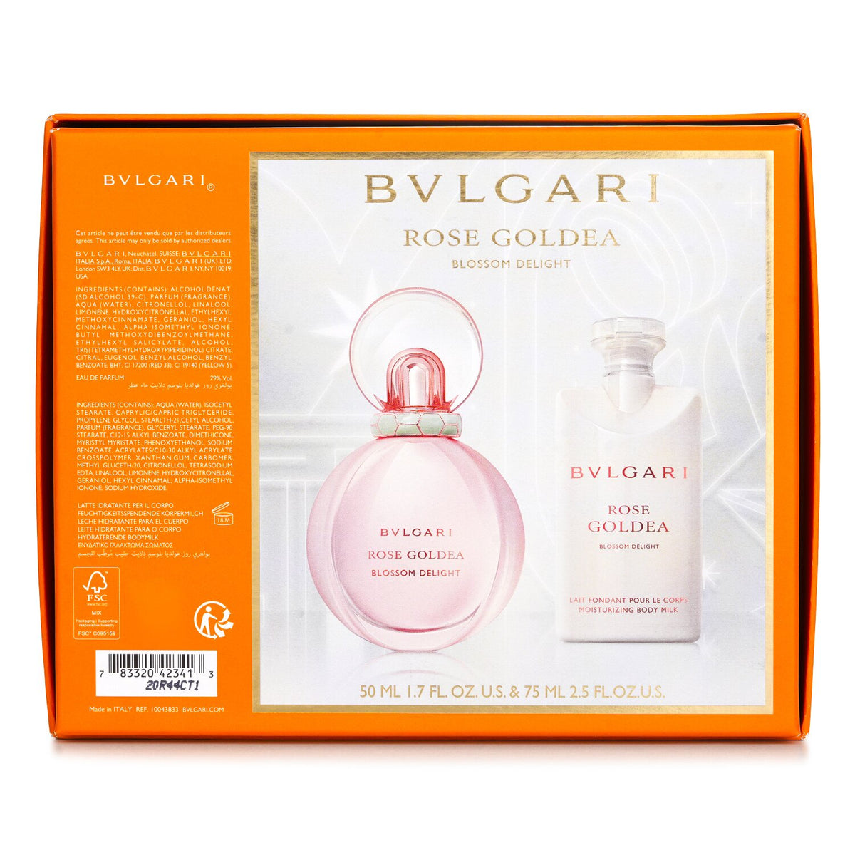 Bvlgari Rose Goldea Blossom Delight Xmas Set: Eau De Parfum 50ml + Body