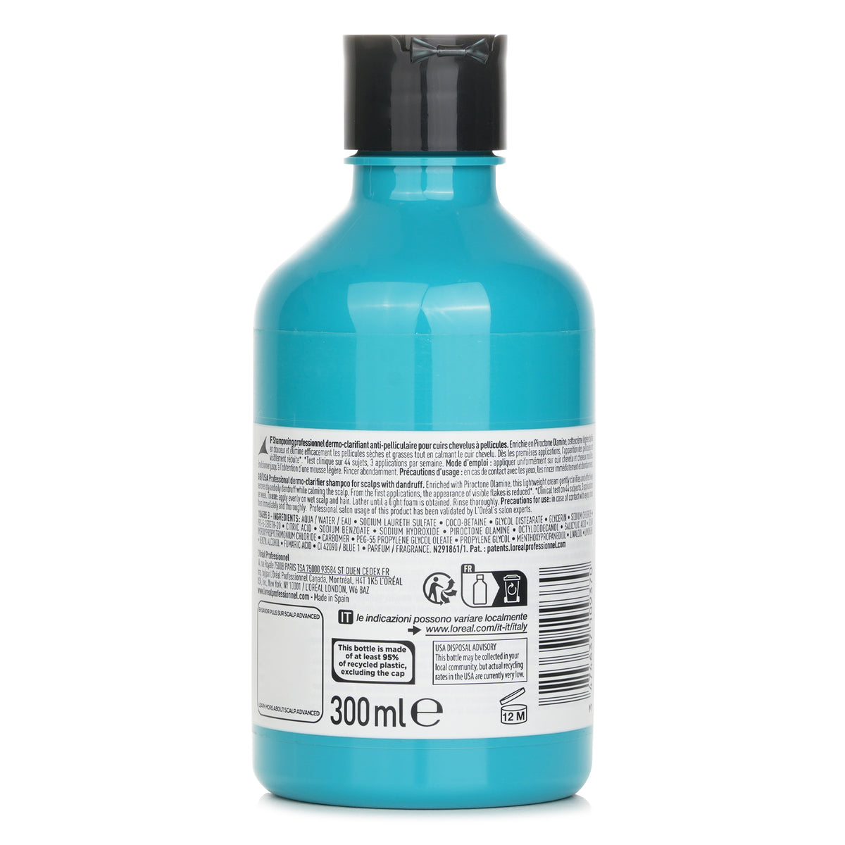 L'Oreal Scalp Advanced Anti Pelliculaire Dandruff Professional Shampoo  300ml