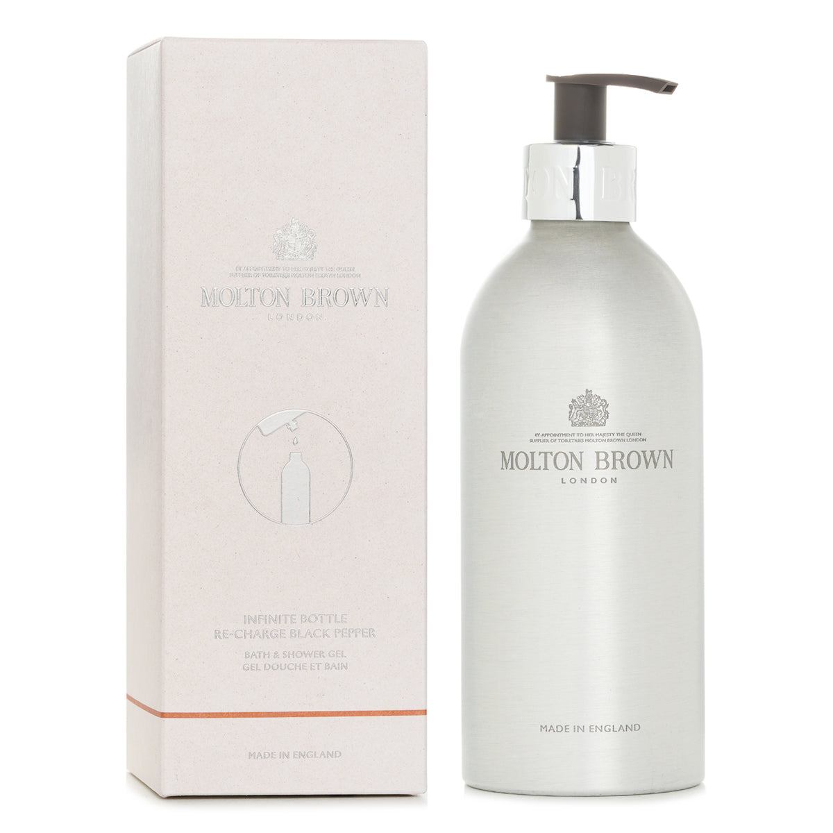 Molton Brown Infinite Bottle Re-Charge Black Pepper Bath and Shower Gel  400ml