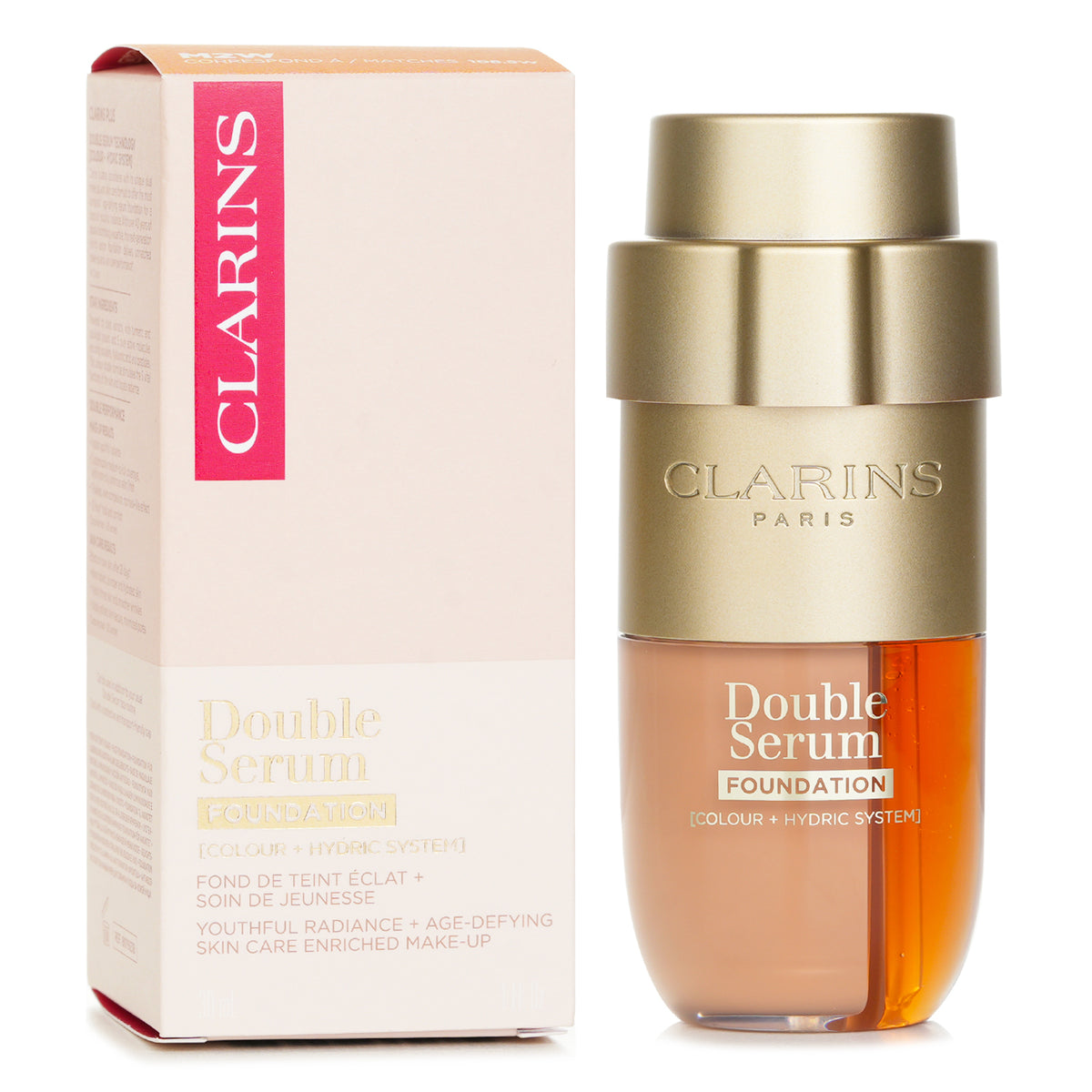 Clarins Double Serum Foundation - # M2W  30ml