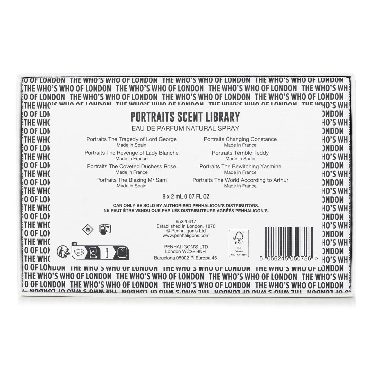 Penhaligon's Portraits Scent Library  8x2ml/0.07oz