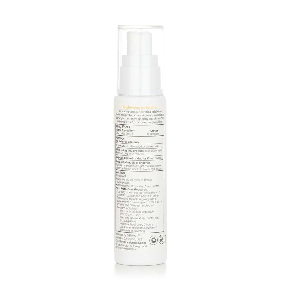 Derma E Vitamin C Weightless Moisturizer SPF 45 (Exp.Date 31 Jan 2027)  60ml/2oz