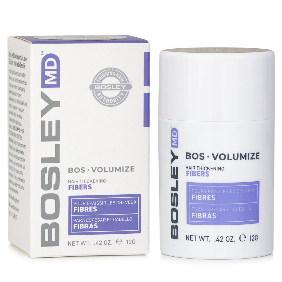Bosley Hair Thickening Fibers - Light Brown (Exp.Date 31 Jan 2027)  12g/0.42oz