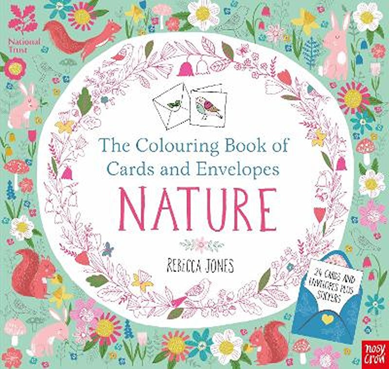 Colouring Cards and Envelopes - Nature