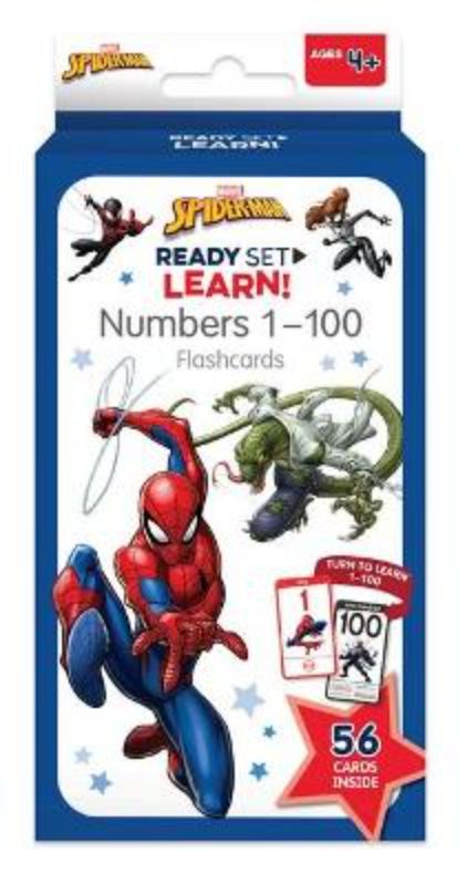 Marvel Spider-Man: Numbers 1-100 Flashcards Ages 4+