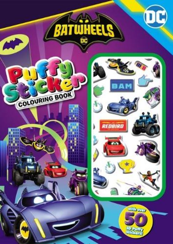 Batwheels: Puffy Sticker Colouring Book (Warner Bros.)