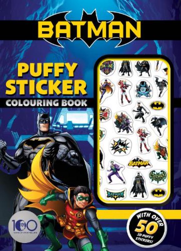 Batman: Puffy Sticker Colouring Book (Dc Comics)