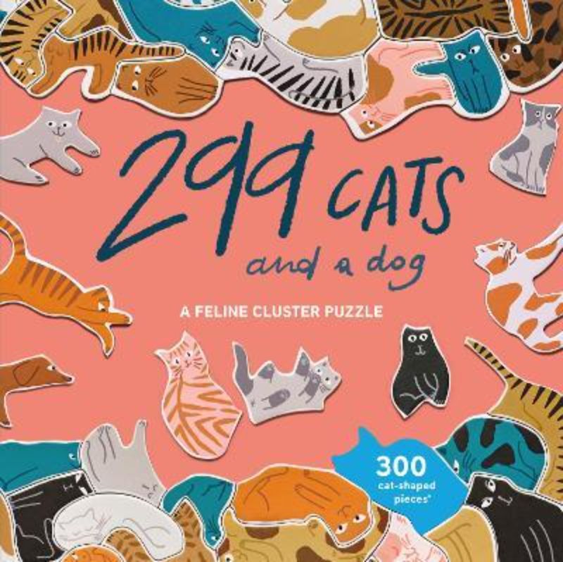 299 Cats and a dog ; A Feline Cluster Puzzle (300 pieces)