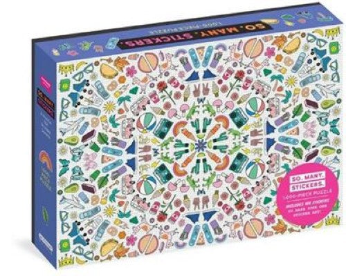 So. Many. Stickers. 1,000-Piece Puzzle: A Puzzle for Sticker Lovers: Includes 10