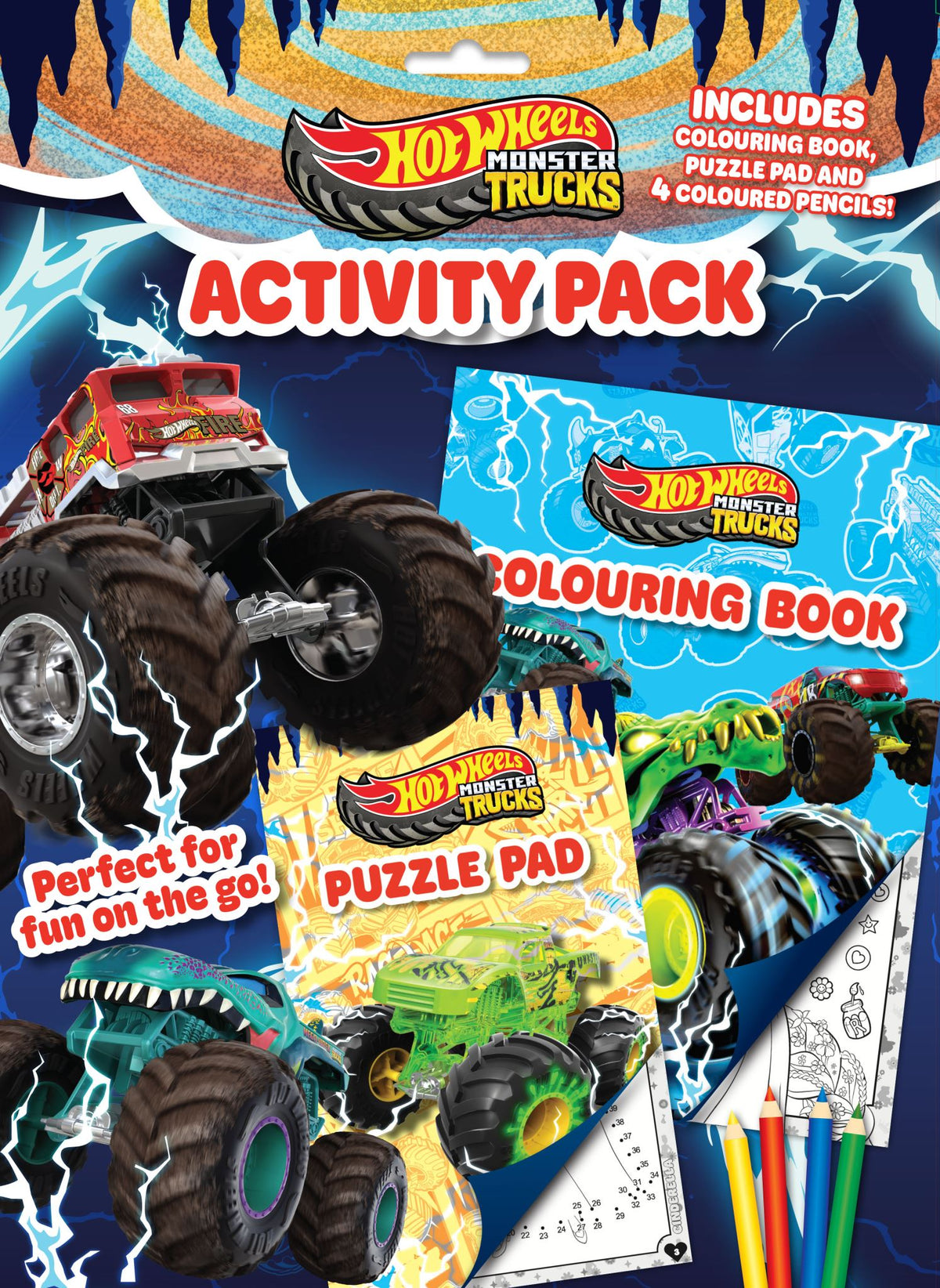 Hot Wheels Monster Trucks: Activity Pack - Mattel