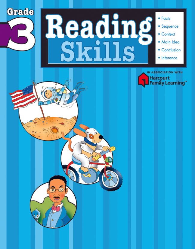 Reading Skills: Grade 3 (Flash Kids Harcourt Family Learning)