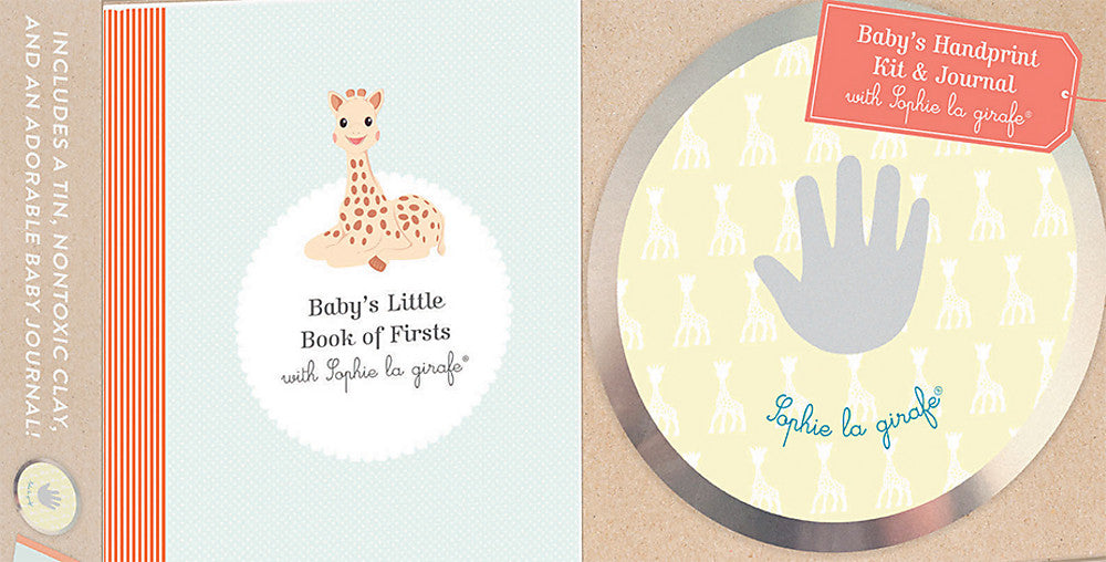 Baby's Handprint Kit and Journal with Sophie la girafe