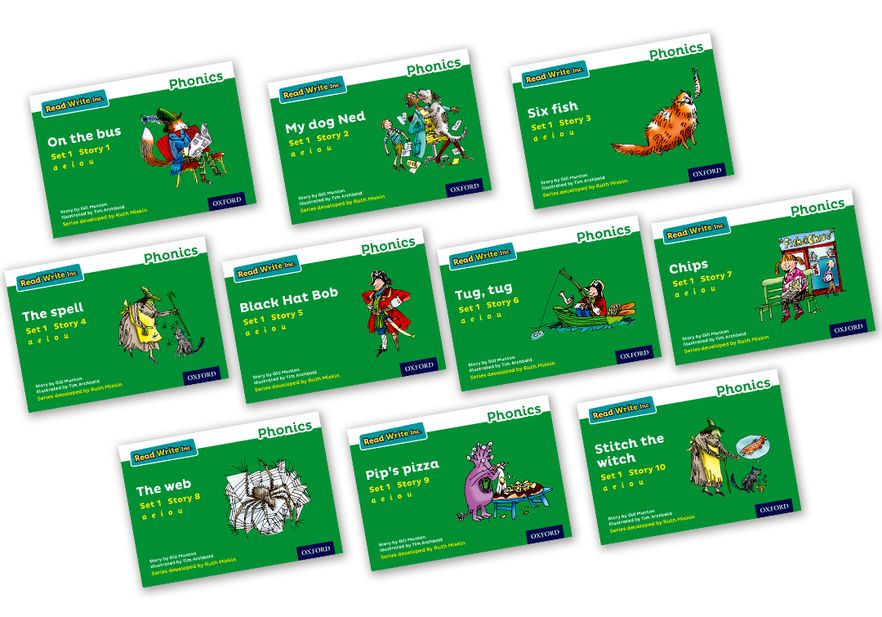 Read Write Inc Phonics: Green Set 1 Storybooks Mixed Pack of 10