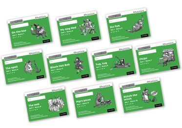 Read Write Inc Phonics: Black and White Green Set 1 Storybooks Mixed Pack of 10