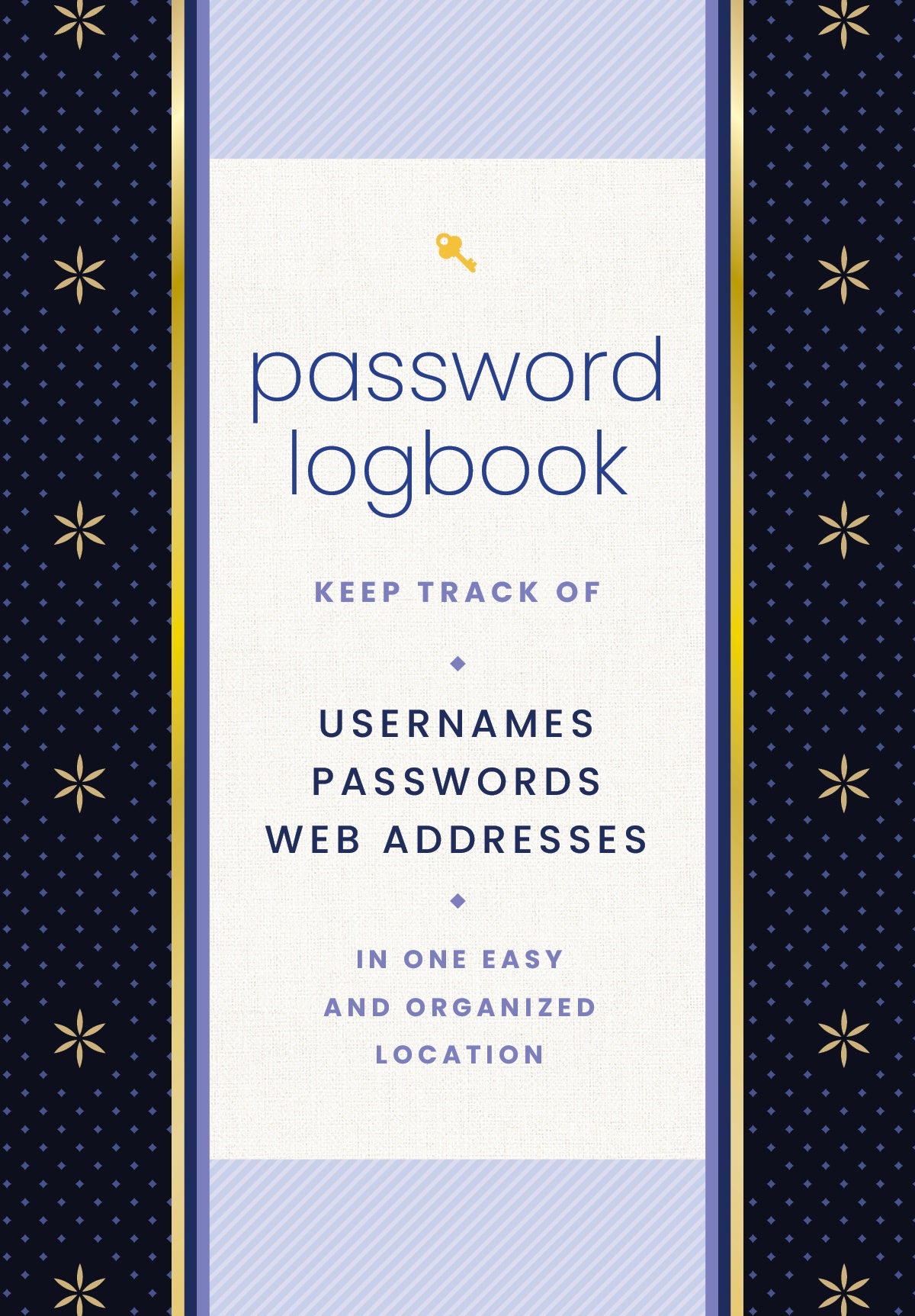 Password Logbook (Black and Gold)