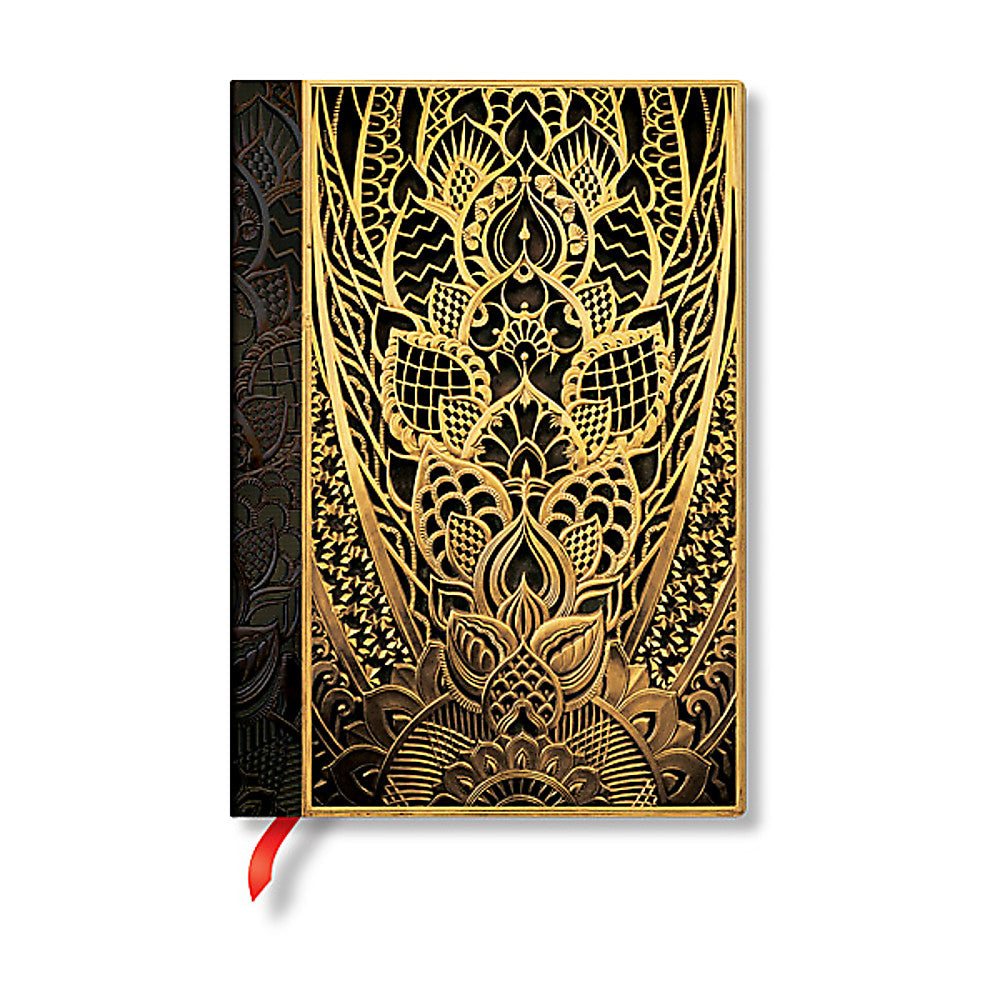 The Chanin Rise (New York Deco) Midi Lined Hardback Journal (Elastic Band Closur