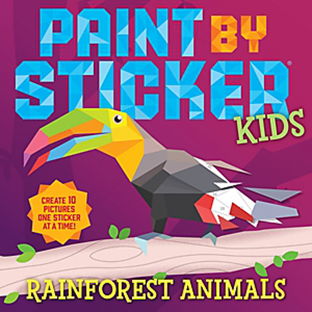 Paint by Sticker Kids: Rainforest Animals