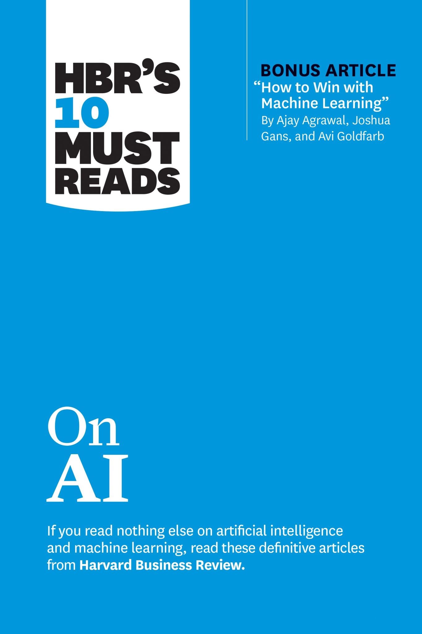 HBR's 10 Must Reads on AI (9781647825843)