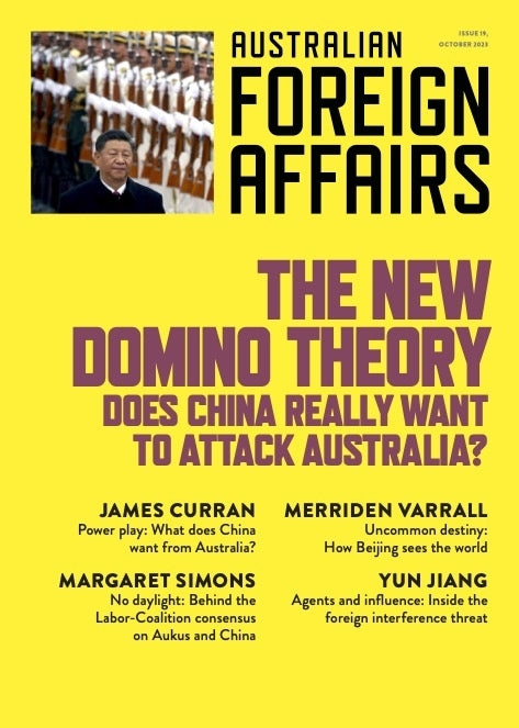 New Domino Theory: Does China really want to attack Australia? Australian Foreig