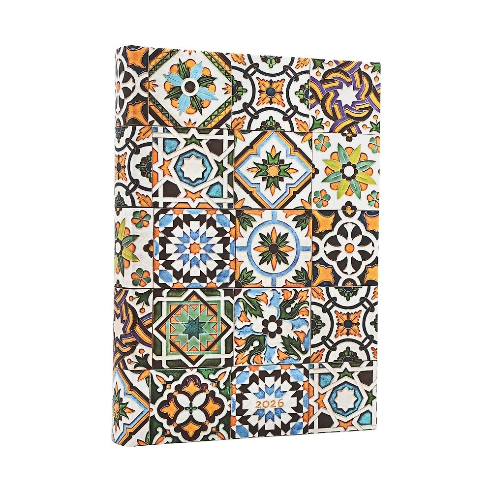 2026 Porto (Portuguese Tiles) Day-at-a-Time Hardcover Flexi Dayplanner 2026 (Ela