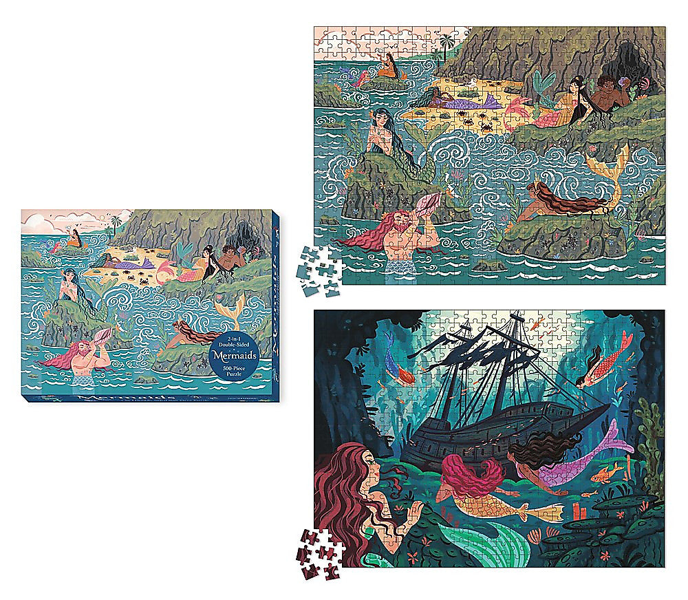 Mermaids 2-in-1 Double-Sided 500-Piece Puzzle