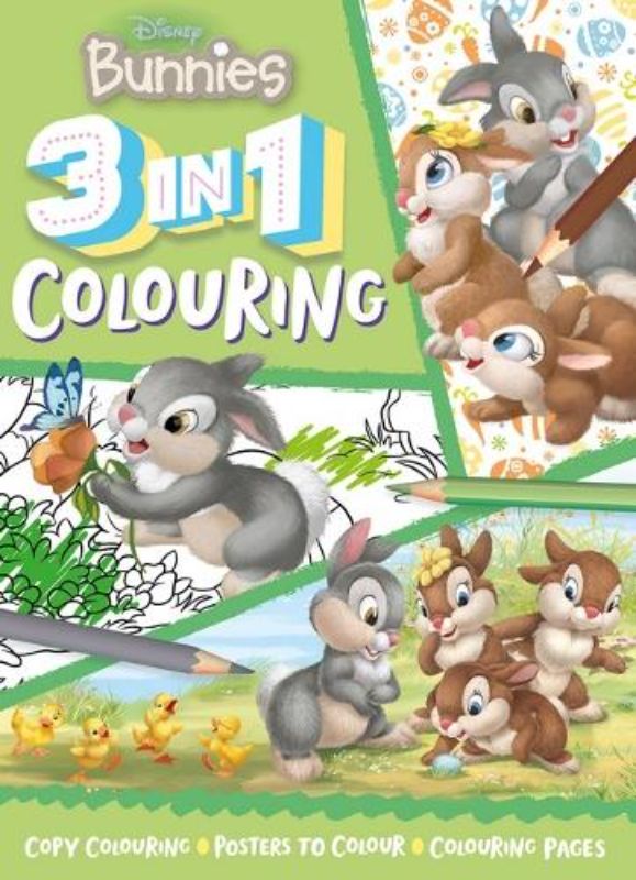 Disney Bunnies: 3 in 1 Colouring
						    (Paperback)