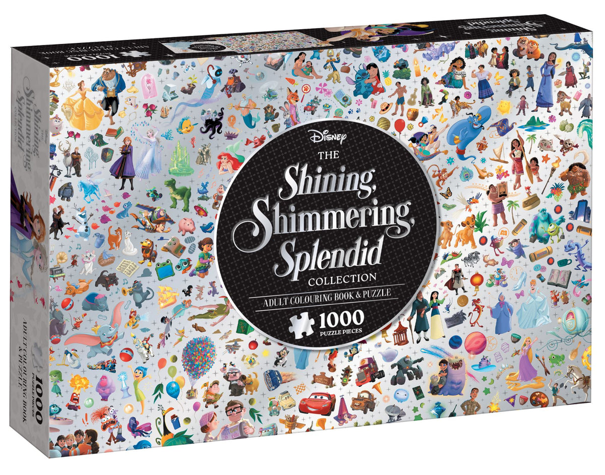 The Shining Shimmering Splendid Collection: Adult Colouring Book and Puzzle